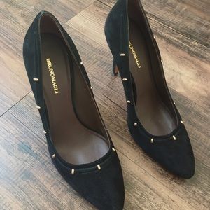Brunomagli Black Suede Pumps!